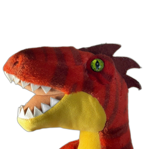 Build A Bear Red Dinosaur T Rex Velociraptor Raptor 19 Inch Plush Stuffed Animal - Picture 4 of 9